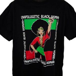 Unapologetic Black Woman T Shirt Mens Size XL Black History Month